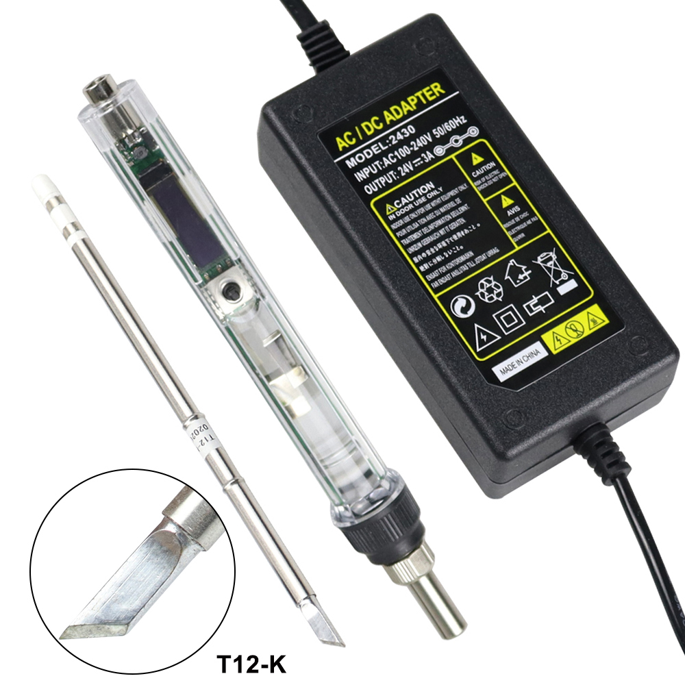 T12 Soldering Station Oled - T12 Elektrikli Havya Kiti DC 12-24V