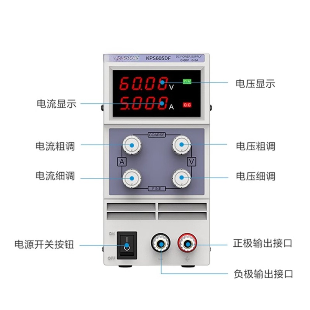 High Precision Dc Power Supply 30V 10A - Wanptek katı hal test cihazı KPS3010D/KPS3010DF