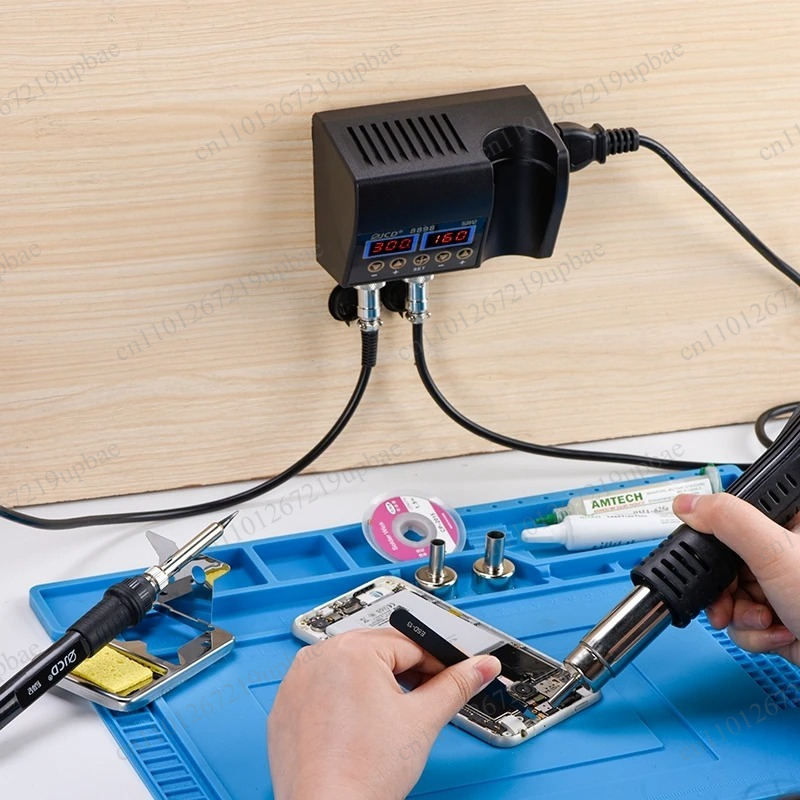 2 In 1 Soldering Rework Station 750W - 8898 2'si 1 arada 750W LCD