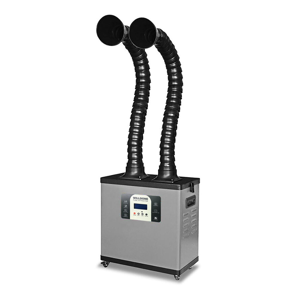 Fume Extractor Soldering Dual Arm - C200Y Taşınabilir Yüksek Güçlü Çift Kollu