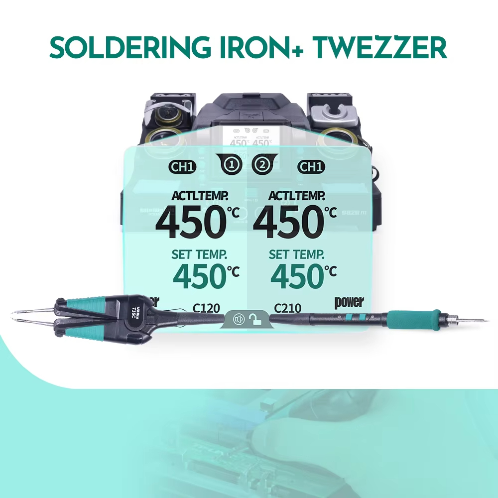 C210 Precision Soldering Station - SMT SMD Mikro Bileşen Tamir İstasyonu