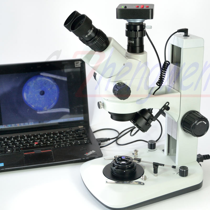 Trinocular Stereo Microscope 7X-45X - FYSCOPE 3.5X-90X 7X-45X Gelişmiş Mücevher Mücevher