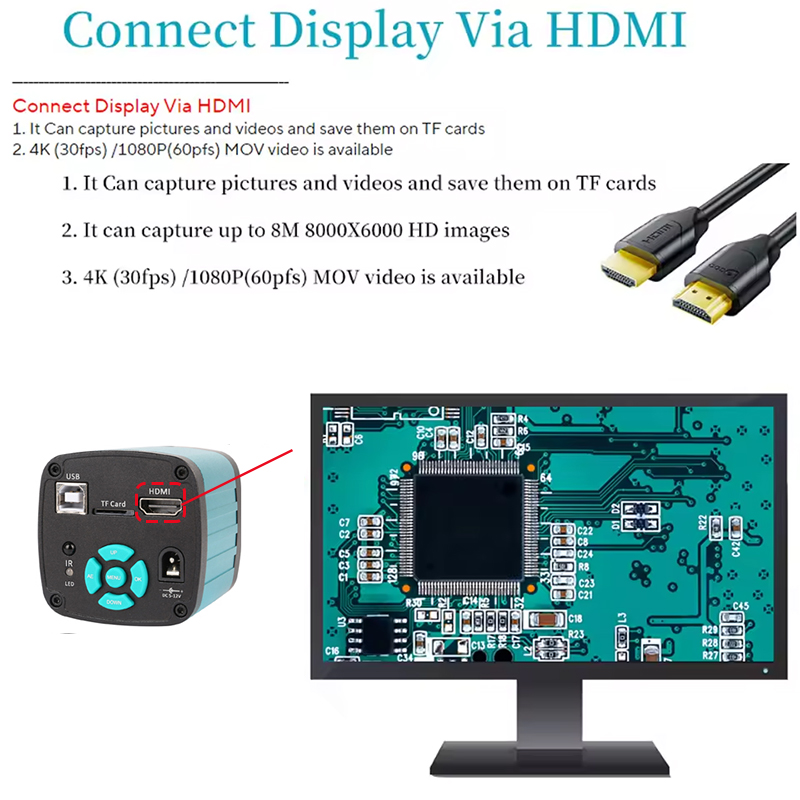 4K Profesyonel Elektronik Mikr - 4K Microscope Camera Sony Sensor incelemesi ve fiyatı