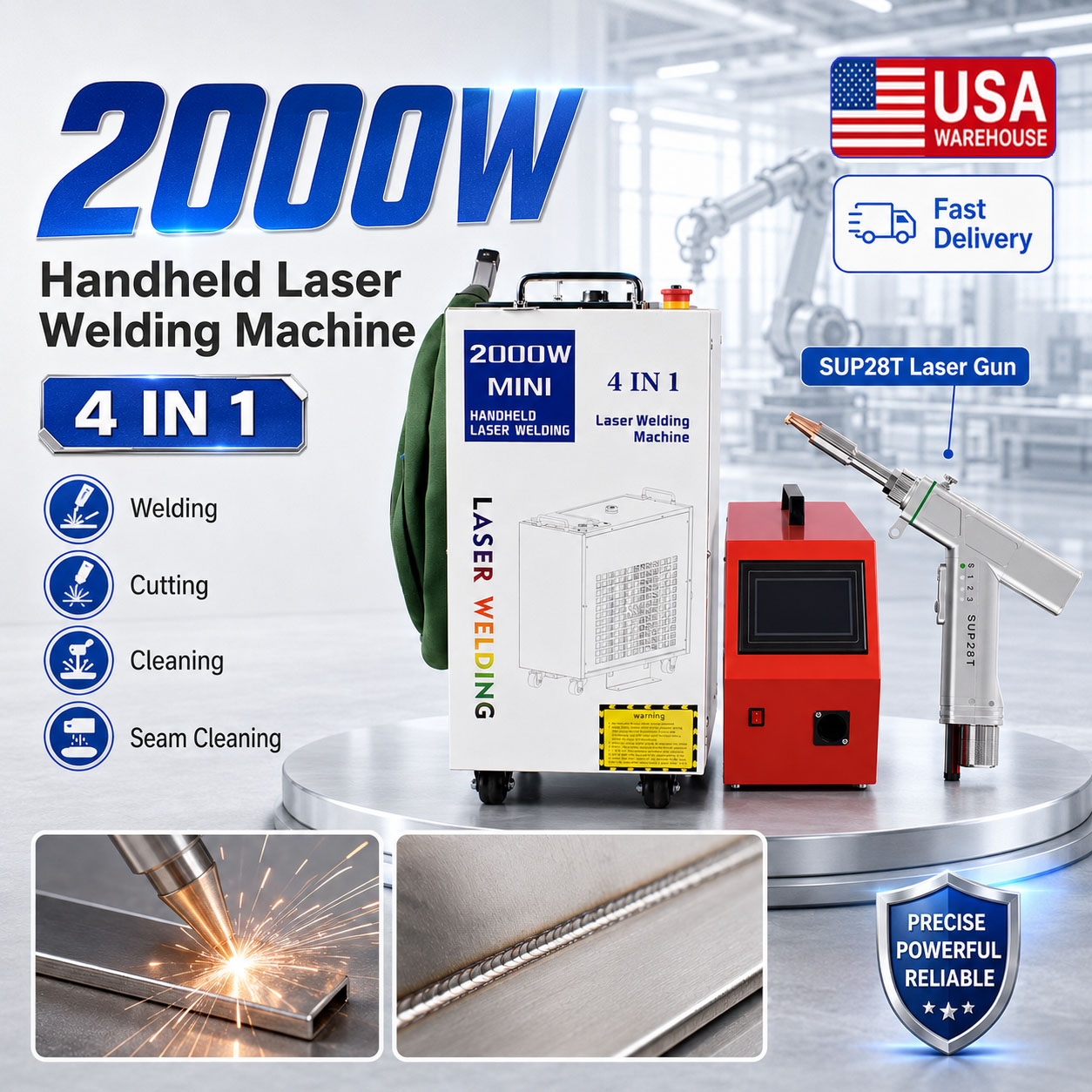 BWT 2000W Fiber Lazer Kaynak M - Laser Soldering Machine Handheld incelemesi ve fiyatı