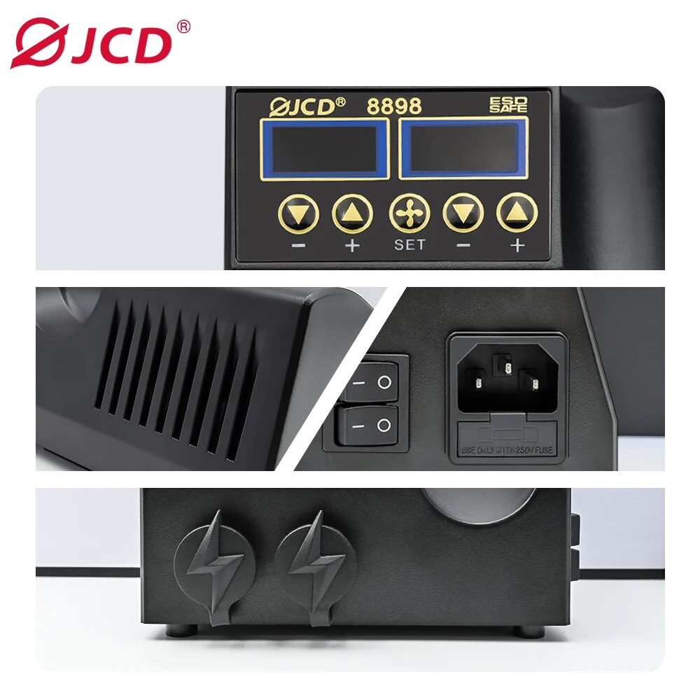 JCD 8898 lehimleme İstasyonu 7 - 2 In 1 Soldering Rework Station 750W incelemesi ve fiyatı
