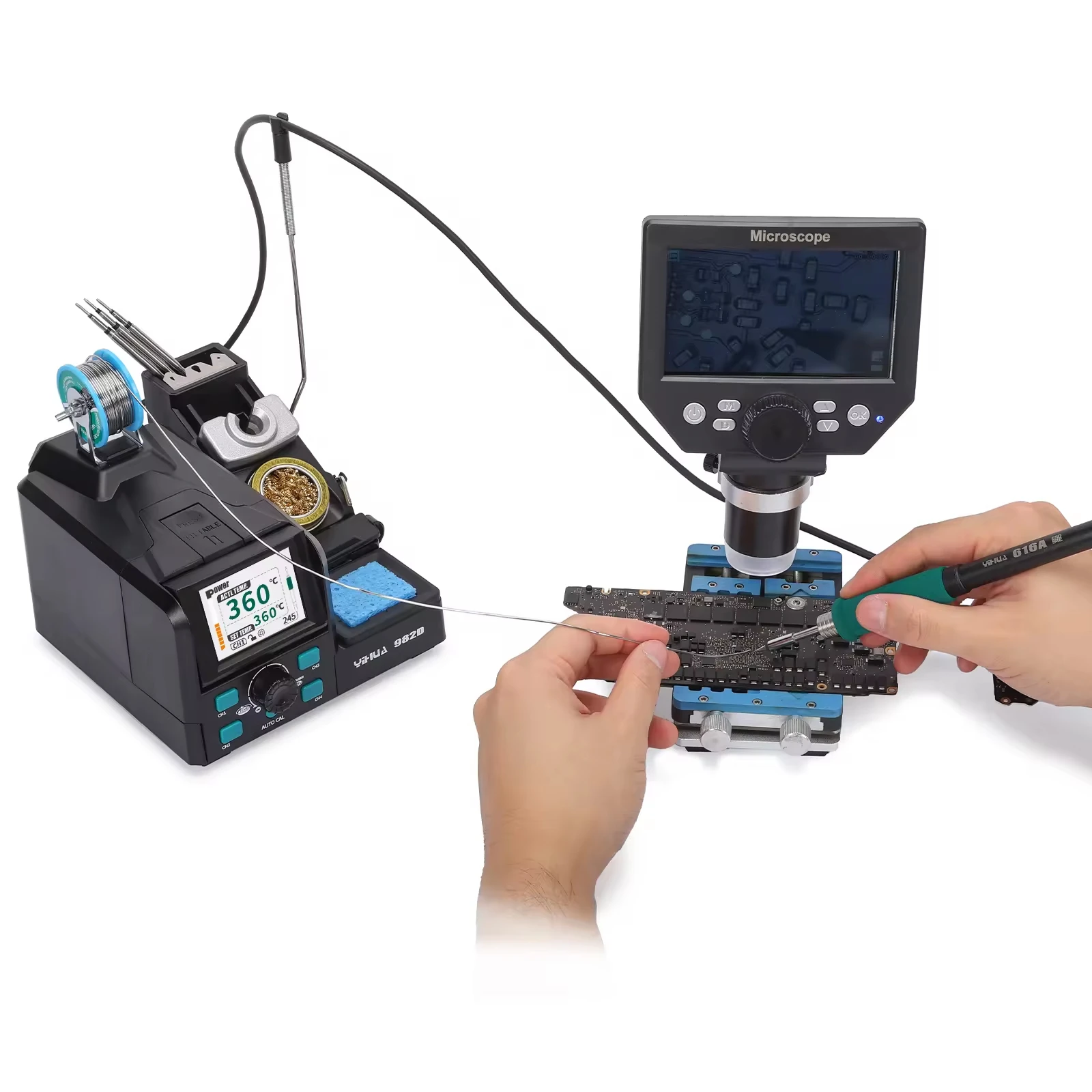 982D Dijital Hızlı Isıtma Lehi - C210 Precision Soldering Station incelemesi ve fiyatı