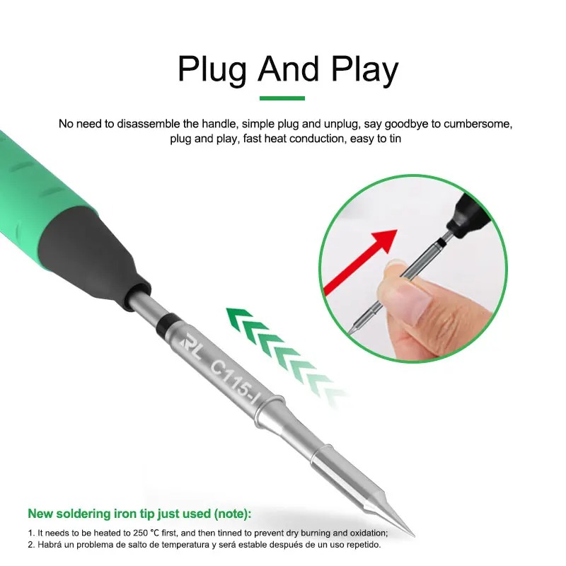 RELIFE C115-K/I/IS Nano seviye - C115 Nano Soldering Iron Station incelemesi ve fiyatı