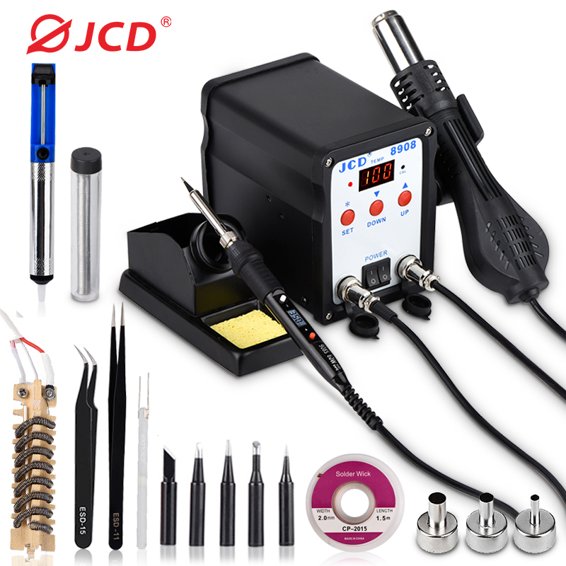 JCD lehimleme İstasyonu 2 IN 1 - 2 In 1 Soldering Rework Station 750W incelemesi ve fiyatı