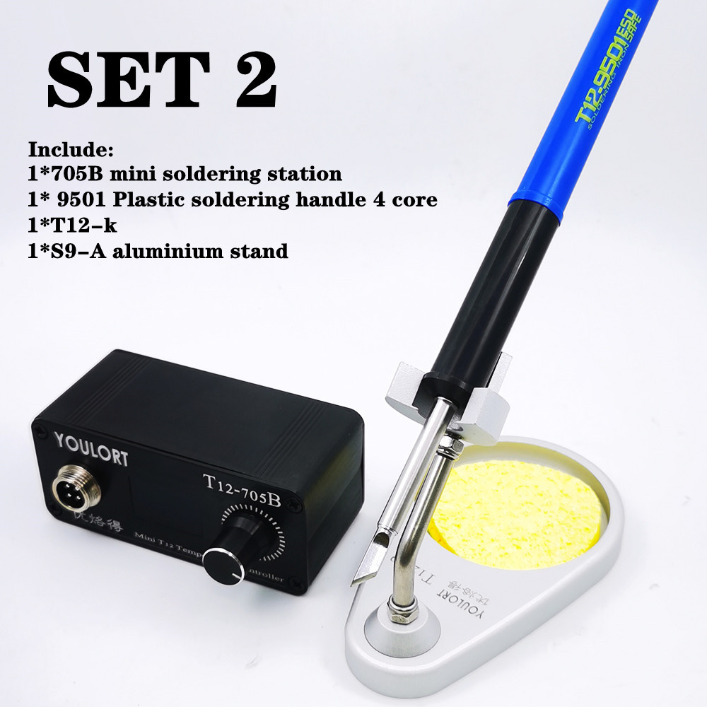 MINI T12-705B Havya istasyonu  - T12 Soldering Station Oled incelemesi ve fiyatı