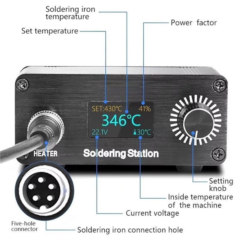 AB11-T12 Ev Tamirleri İçin Leh - T12 Soldering Station Oled incelemesi ve fiyatı