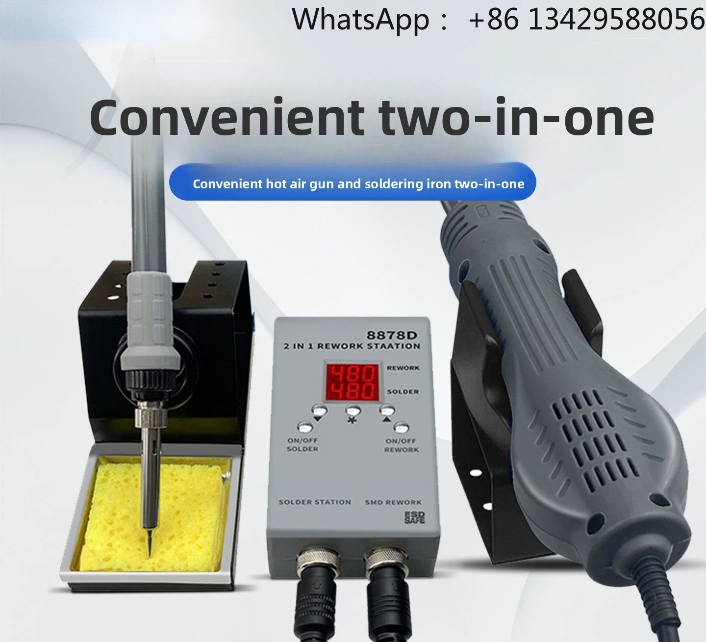 8878D 2'si 1 Arada Tamir İstas - 2 In 1 Soldering Rework Station 750W incelemesi ve fiyatı
