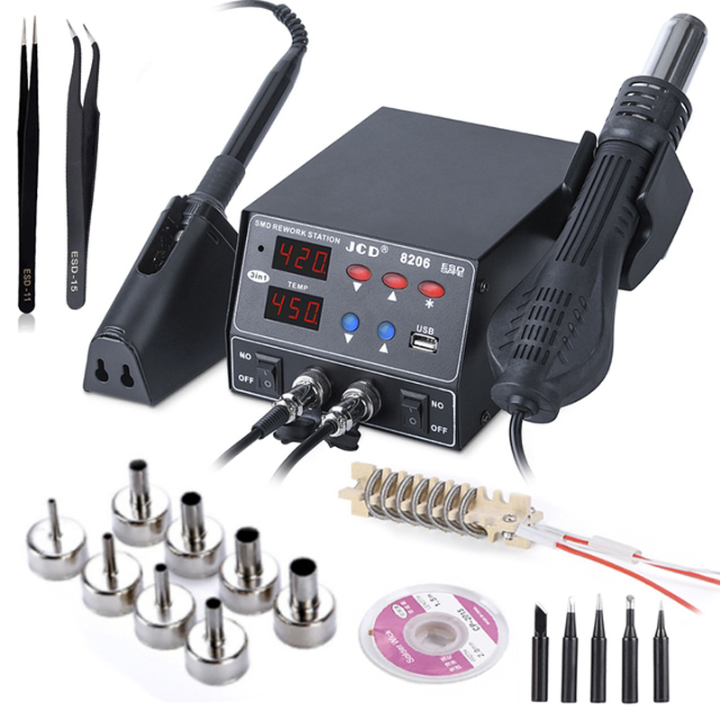 JCD 8206 2'si 1 Arada Lehimlem - 2 In 1 Soldering Rework Station 750W incelemesi ve fiyatı