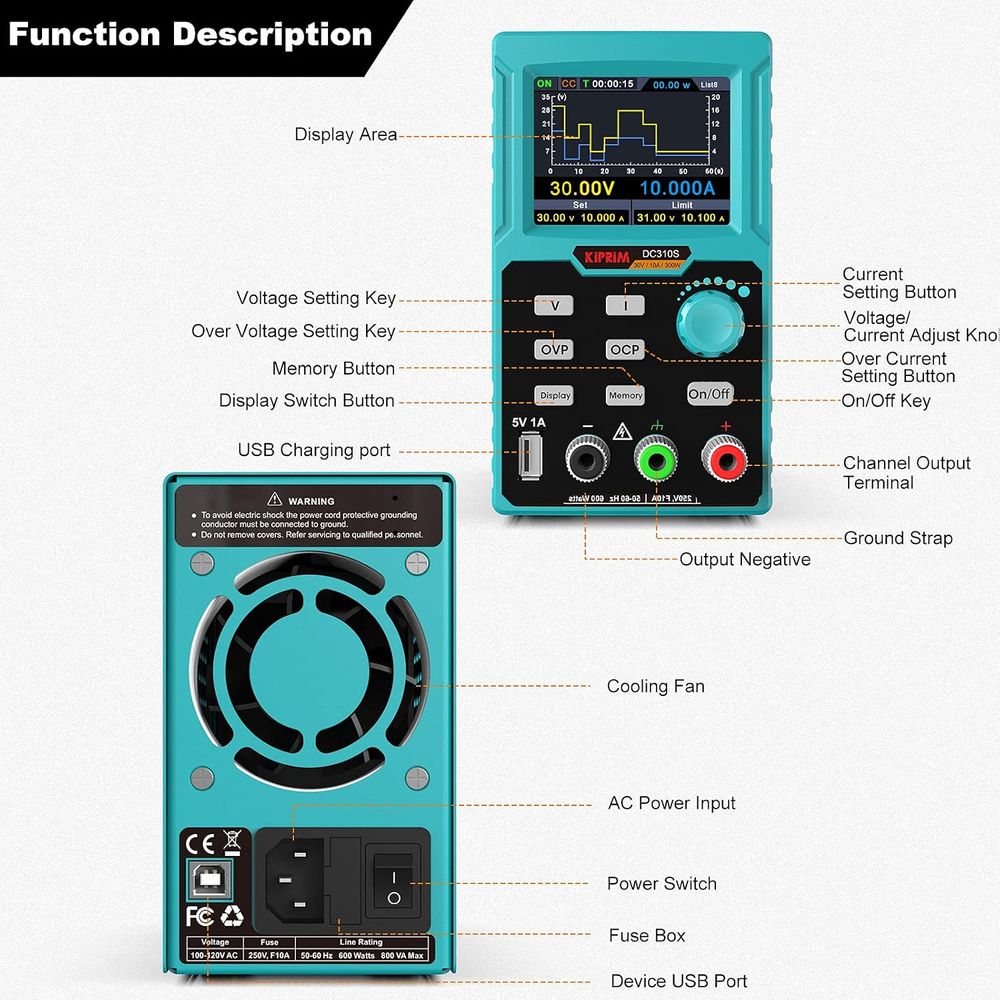 DC Güç Kaynağı, 0-30V 0-10A Ay - High Precision Dc Power Supply 30V 10A incelemesi ve fiyatı