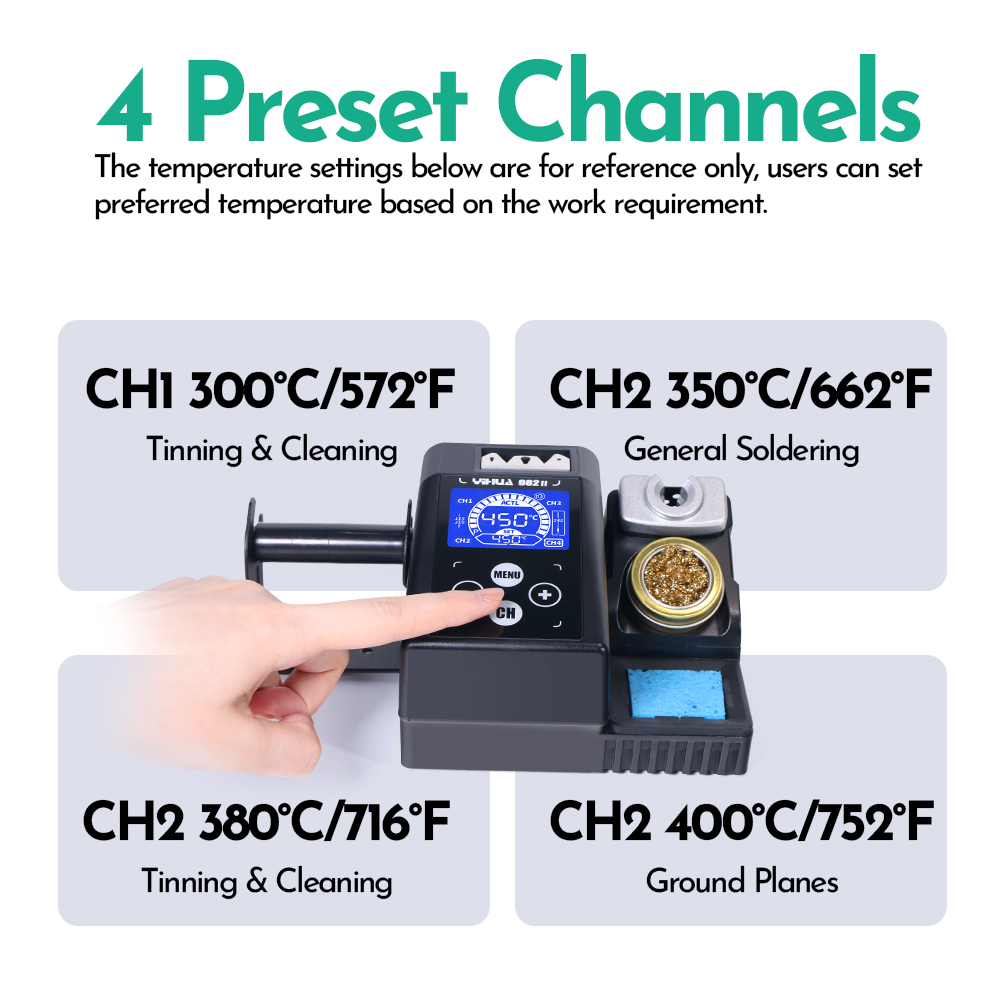 YIHUA 982-II Dokunmatik Ekran  - C210 Precision Soldering Station incelemesi ve fiyatı