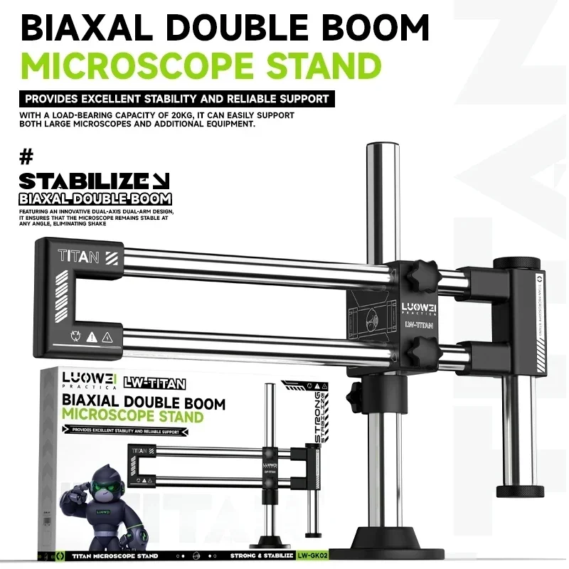LUOWEI LW-GK02 Çift Eksenli Mi - Articulating Arm Boom Stand Microscope incelemesi ve fiyatı